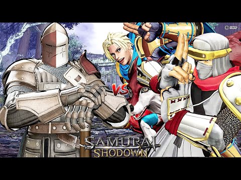 Samurai Shodown WARDEN vs GALFORD & HANZO Max Level 5 Gameplay | Season Pass 2 DLC | Samsho 2019 PS4