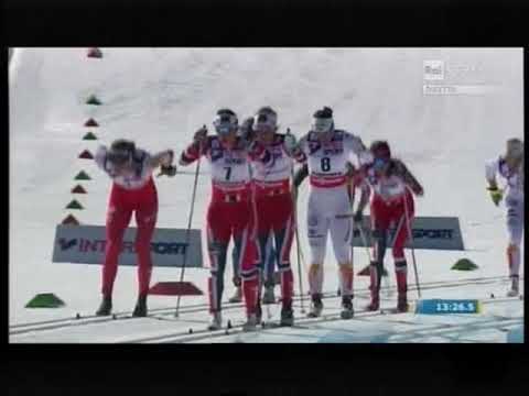 2012/13 fondo 30 km tc mass start donne Val di Fiemme (Mondiali) - Bjoergen, Kowalczyk, Johaug