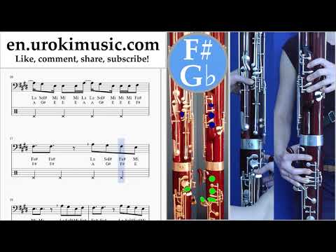 Bassoon lessons Silvestre Dangond Nicky Jam - Cásate Conmigo Sheet Music Tutorial Part#2 um-i352