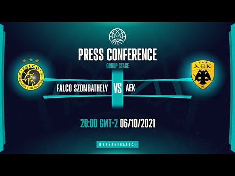 Falco Szombathely v AEK - Press Conference | Basketball Champions League 2021-22