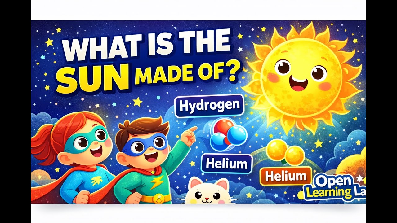 What Is the Sun Made Of? ☀️ The Sun Is a Star! | Space Science for Kids