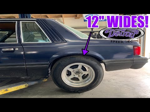 How to fit huge wheels/tires under a fox body Mustang!