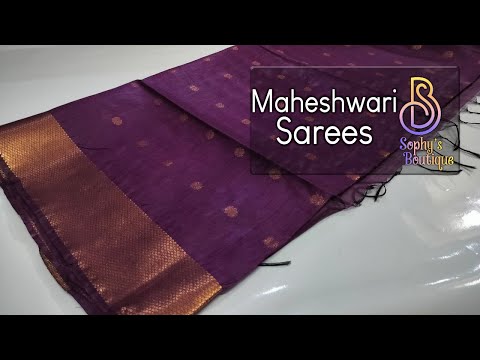 Maheshwari Sarees - MS012 - 29/09/2023 - Sophy's Boutique #new #trending #sophysboutique