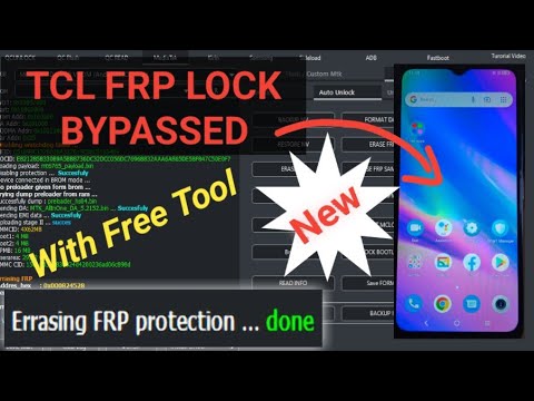 TCL Phone frp unlock tools, TCL google account lock free unlock