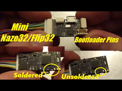 Mini Naze32/Flip32 Bootloader Pin Location