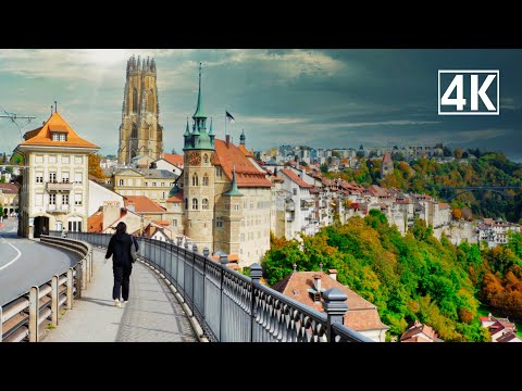Fribourg Switzerland 🇨🇭 historical and architectural jewels 🍂 Autumn in Fribourg 🍂🍂