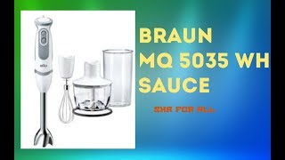 Braun MQ 5035 WH Sauce - відео 2