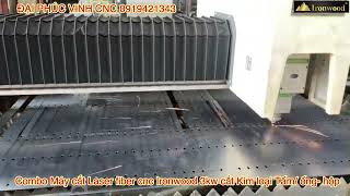 Combo Máy cắt Laser Tấm/ hộp - tấm 3kw Ironwood cắt siêu nhanh siêu nét.