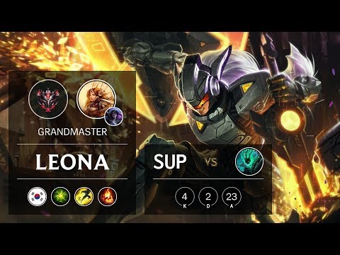 Leona Support vs Thresh - KR Grandmaster Patch 9.24