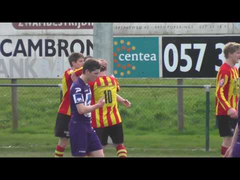 KFC Poperinge - SV Wevelgem City op 12.03.2017: het doelpunt!