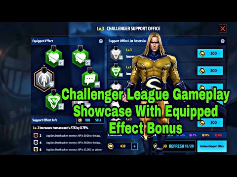 Challenger League Gameplay Showcase With Equipped Effect - Marvel Future Fight