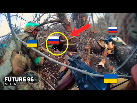 Close-Combat Madness! Frontline Battle between Russian and Ukrainian Forces