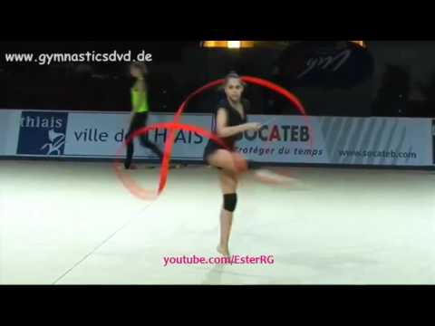 Margarita Mamun Ribbon Training - GP Thiais 2016