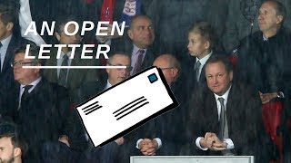 Does the fans open letter raise the negative profile of Mike Ashley?