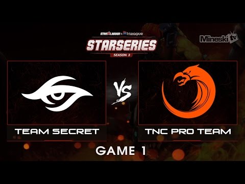 Team Secret vs TNC  | Starseries | Group Stage | Best of 3 | Game 1