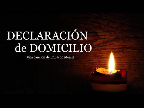 Declaración de domicilio | Cristóbal Fones, SJ