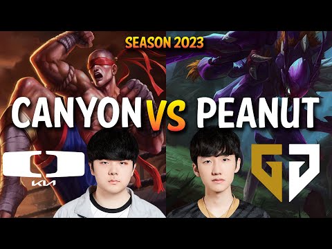 DK Canyon vs GEN Peanut - Canyon LEE SIN vs Peanut KHA'ZIX Jungle - Patch 13.12 KR Ranked