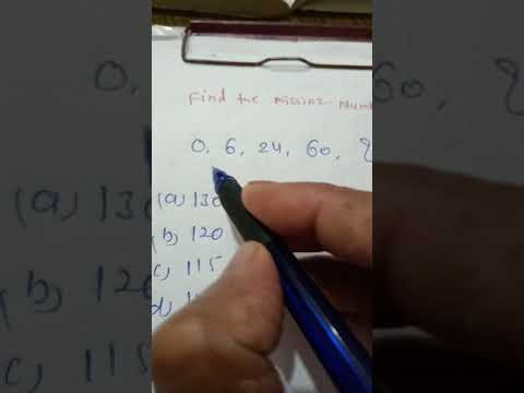 0 , 6 ,24 , 60 ,  ?    ।। Find the missing number।।SSC Reasoning।।RRB NTPC Reasoning
