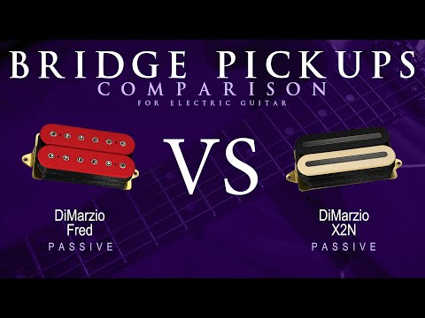DiMarzio FRED vs X2N - Passive Bridge Guitar Pickup Comparison Tone Demo