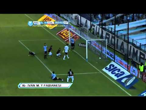 golesya.com gol de Moreno y Fabianesi Racing club 1 - 1 Colón Fecha 10 Torneo Final 2013