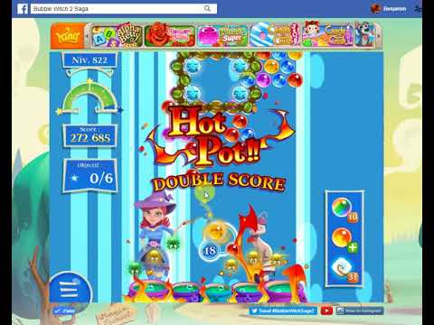 Bubble Witch Saga 2-Level 822