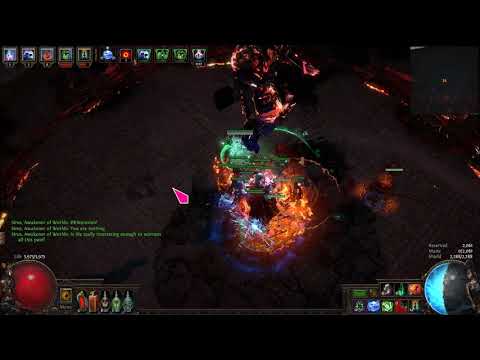 PoE 3.9.1 - Goatman Fire-Raiser Spectres vs Sirus, Awakener of Worlds [Awakening 8]