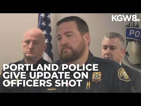 Portland police give update on 2 officers shot Monday night | Full news conference