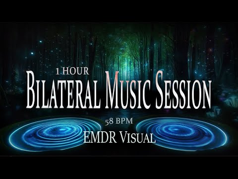 58 BPM Anxiety Release | Bilateral Stim Music & EMDR Visual Session | Anxiety, PTSD, Insomnia | EMDR