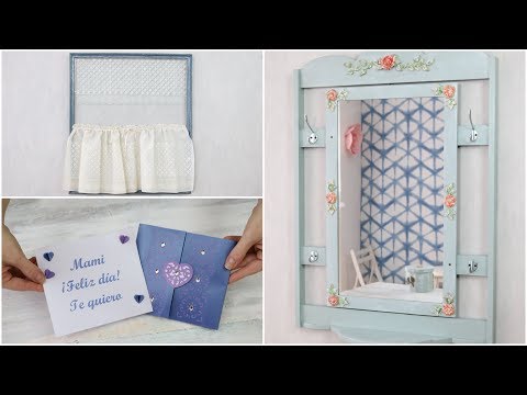 ManosalaObraTv 2018 Programa 84 Vestidor de Fibrofacil - Tarjeta dia de la madre - Pintura Magnetica
