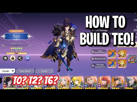 How To Build Teo? Best Builds At EVERY Transcendence Level [Seven Knights: Rebirth]