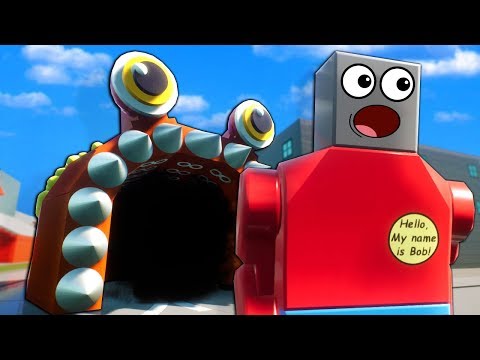 We Must Survive Against a Lego WORM MONSTER! - Brick Rigs Multiplayer Survival
