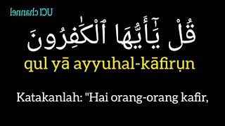 Download lagu Surat Al-Kafirun || Ust.Hanan Attaki - Latin dan Terjemahan mp3