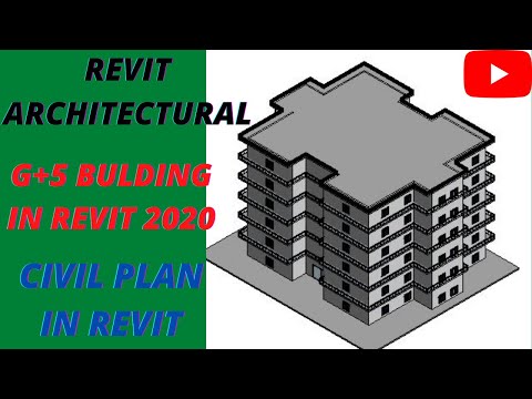 REVIT ARCHITECTURAL PLAN II G+5 STOREY BUILDING IN 10 MINUTES II REVIT 2020 II