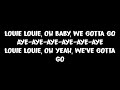 Louie Louie - Motörhead Lyrics