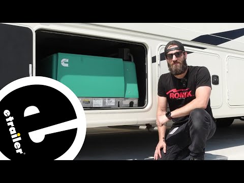 A Closer Look at the Cummins Onan Quiet Series Onboard RV Generator on a 2021 Jayco Precept Motorhom