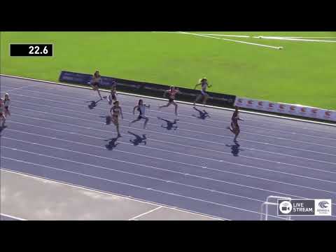 U14 Womens 200m - Heat 1 - 2018 Australian Junior Athletics Championships