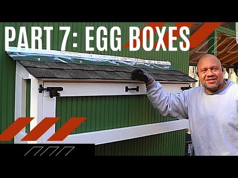 Chicken egg box/ nesting box. Most Epic DIY Chicken Coop Build Part 7.
