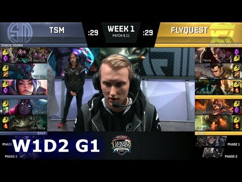 TSM vs FlyQuest | Week 1 Day 2 S8 NA LCS Summer 2018 | TSM vs FLY W1D2
