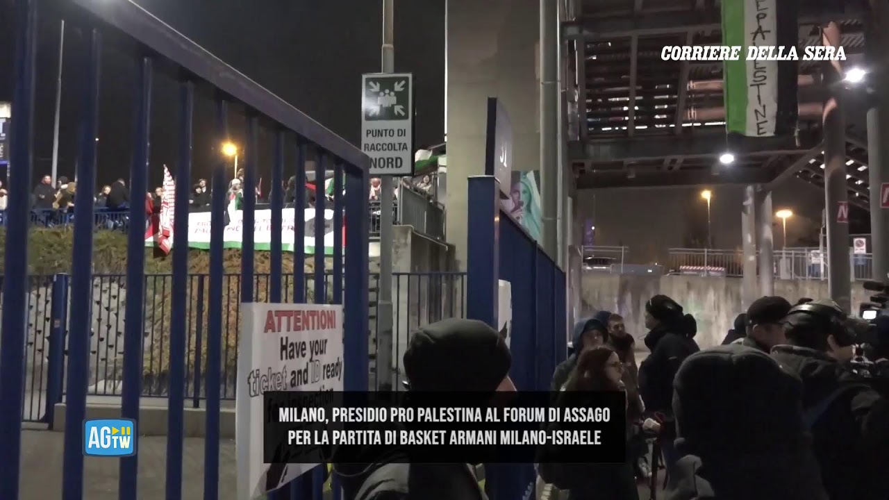 Milano, presidio pro Pal
