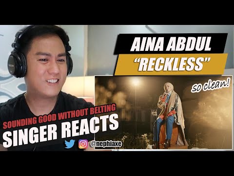 Aina Abdul - RECKLESS [MADISON BEER] | SINGER REACTION