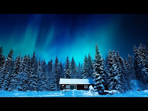 1 Hour Northern Lights in Real Time | Aurora Borealis | Meditation, Sleep, Relaxing Music