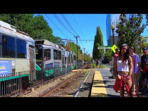 Boston Tram and Subway Trains