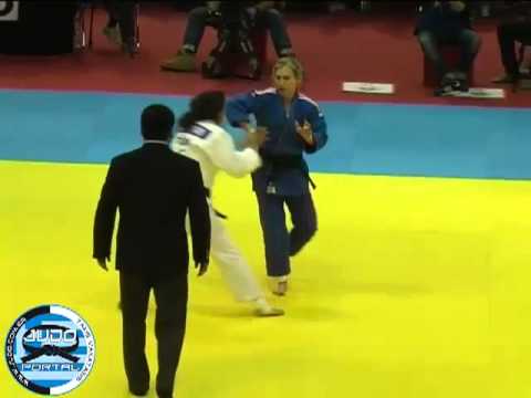 Judo Grand Prix Dusseldorf 2013 Bronze -48kg AYARI Hela (TUN) - CSERNOVICZKI Eva (HUN)