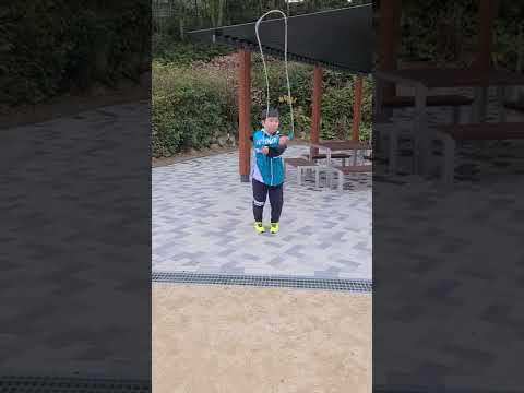 交差二重跳び　10才