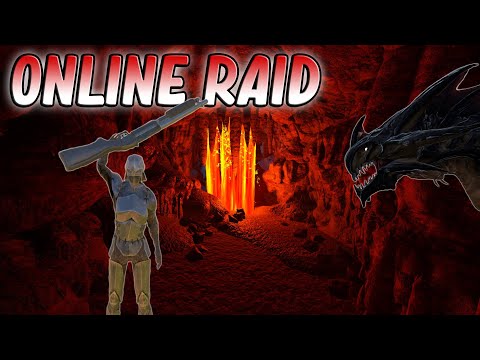 ONLINE Raiding Lava Cave For INSANE PROFIT - ARK