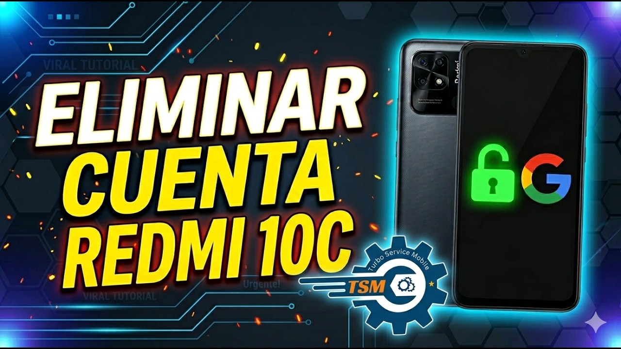 Cómo Quitar Cuenta Google en Redmi 10C / Última Seguridad y Sin Errores 🚀TSM-PRO Edition Metodo PAGO