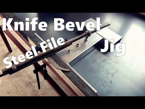 How to make a steel file type knife bevel jig