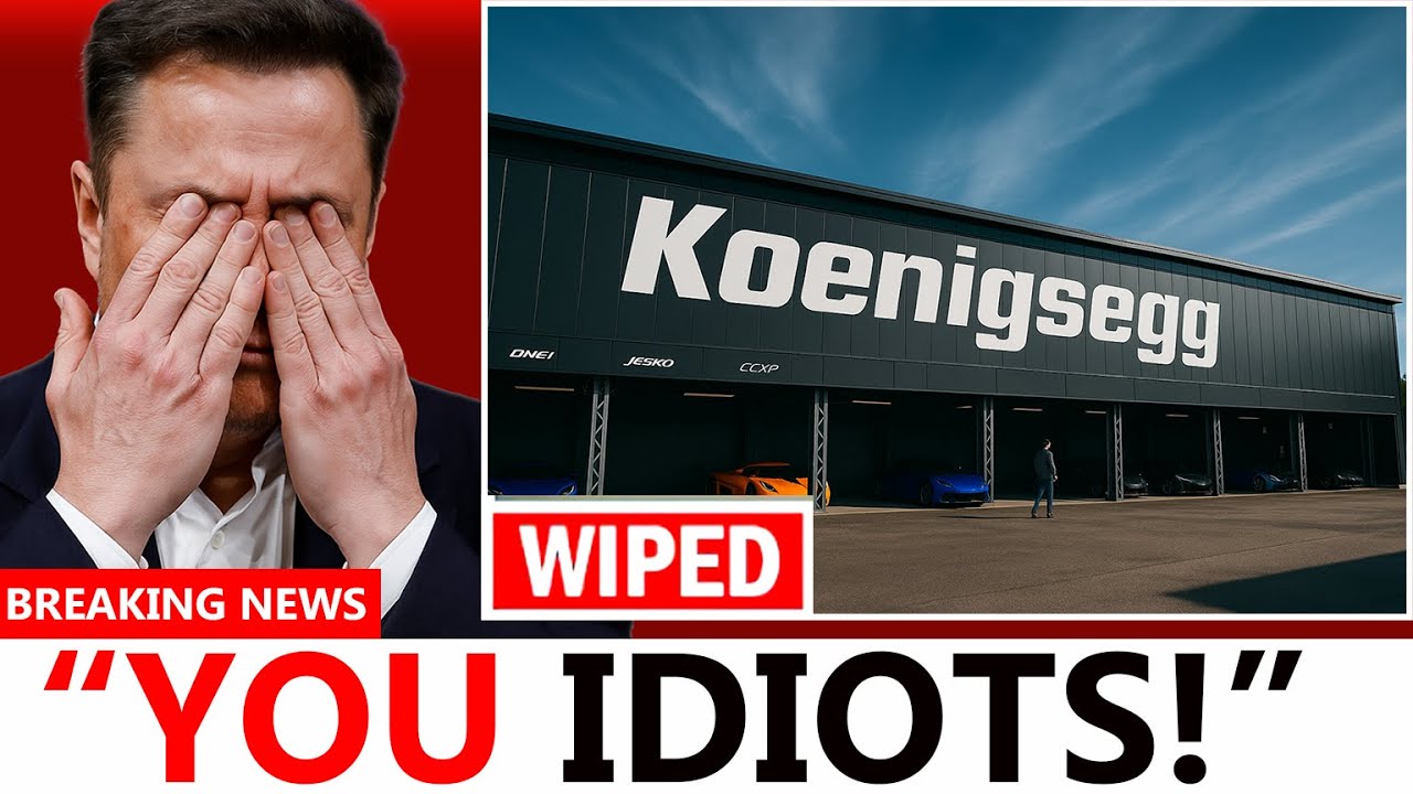 Elon Musk CRIES And Emotional On LIVE TV After Koenigsegg Revealed It's New Engine, BYE BYE TESLA!