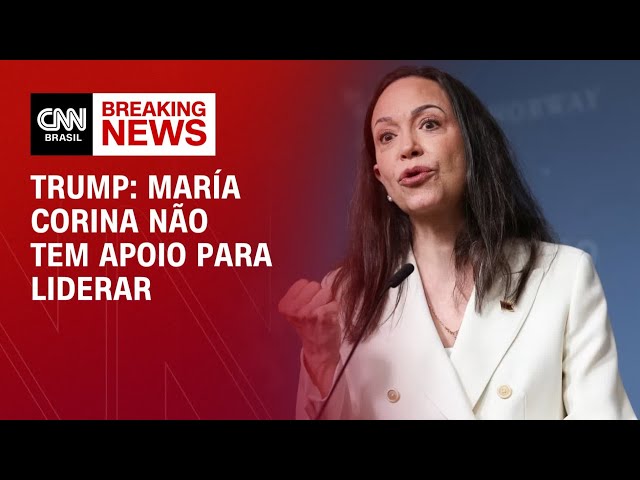 Trump diz que María Corina não tem apoio para liderar Venezuela | AGORA CNN