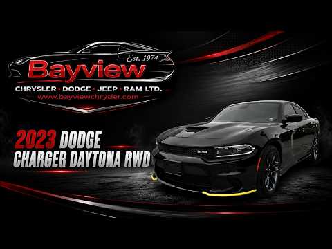 2023 Dodge Charger R/T RWD in Black for sale at Bayview Chrysler Dodge Jeep Ram in Sarnia, ON